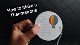 How to make a Thaumatrope for kids (Amazing optical illusion) | Amin DIY and Crafts