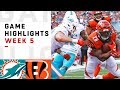 Dolphins vs. Bengals Week 5 Highlights | NFL 2018
