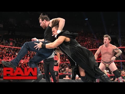 Dean Ambrose & Chris Jericho vs. The Miz and a mystery partner: Raw, April 24, 2017