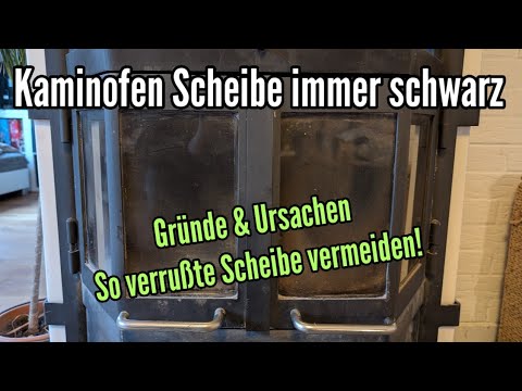 Stove glass always black - prevent soot formation on the stove glass