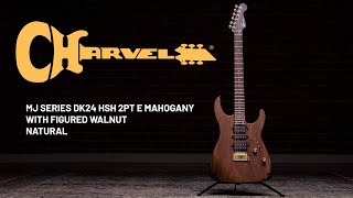Video thumbnail for Charvel® MJ Series DK24 HSH 2PT E Mahogany with Figured Walnut Demo by charvelusa