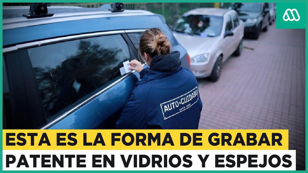 ¿Cómo grabar correctamente la patente en vidrios? Gobierno entregó el reglamento de la medida