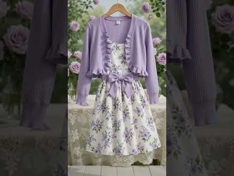 Conjunto lilás primavera para crianças 😍