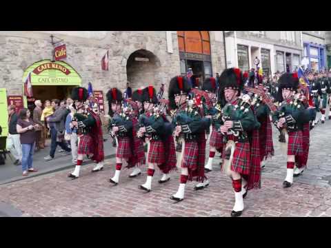 The Black Watch parade The Royal Mile 2016