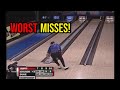 Proof that pro bowlers are human... Worst bowling misses
