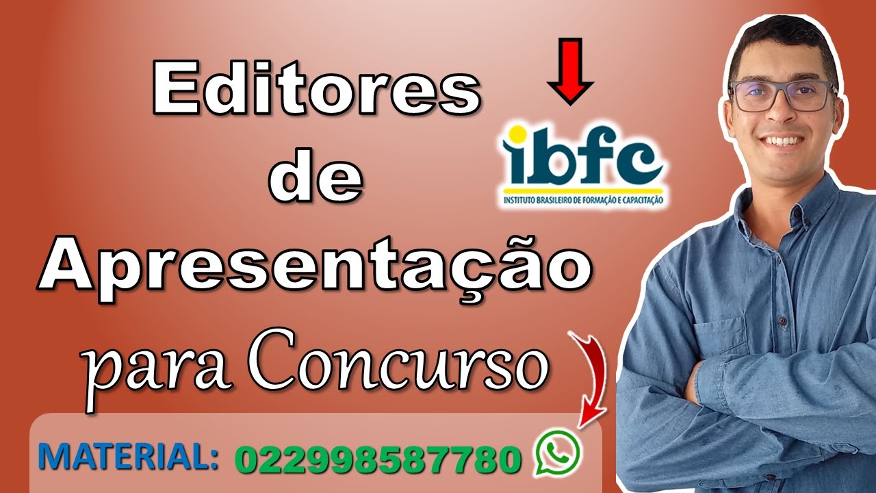 Editores de Apresentação para Concursos | Noções de Informática Editores de Apresentação