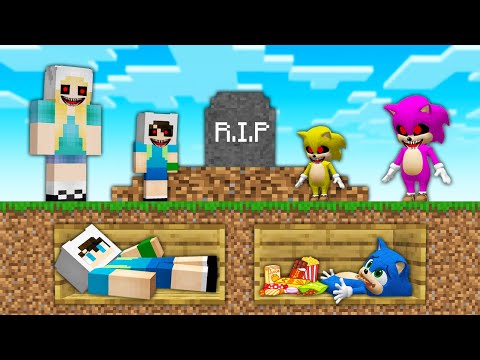ENES VE BEBEK SONİC CANLI MEZARA GÖMÜLDÜ! 😱 Minecraft