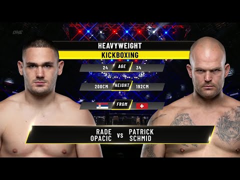 Rade Opacic vs. Patrick Schmid | ONE Championship Full Fight