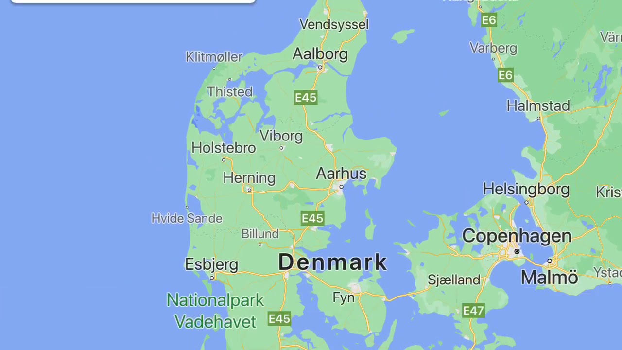 My map of Denmark