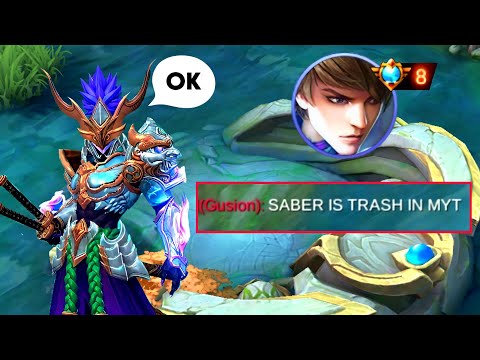 I USED SABER IN HIGH RANK!! ENEMY AUTO UNDERESTIMATE MY SABER 😡