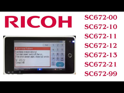 Ricoh error  SC672-11,SC672-21,SC672,SC672-10,SC672-12,SC672-13,SC672-99,IM 2702,IM C500,IM C4500