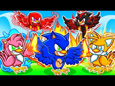 Teniendo una FAMILIA de PÁJAROS ELEMENTALES en Roblox!