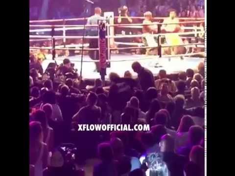 Arcángel en la pelea de Floyd Mayweather vs Manny Pacquiao, michael jordan