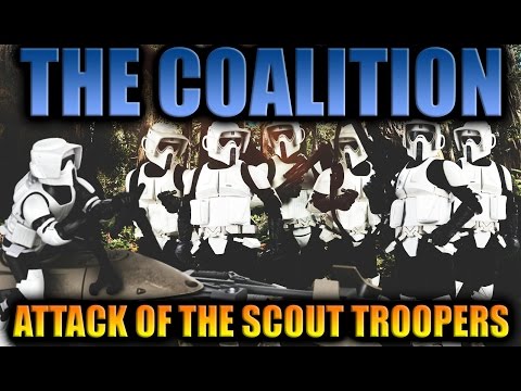 ATTACK OF THE SCOUT TROOPERS! - Star Wars Battlefront (ft. Coalition Squad)