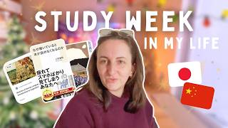 Studying Japanese, Chinese and Linguistics On My Own For a Week 🎄 // December Study Vlog