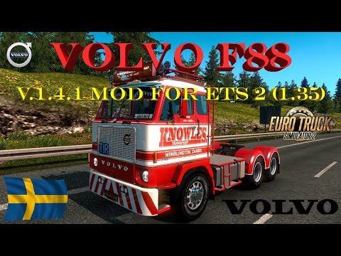 VOLVO F88 v.1.4.1 mod for Euro Truck Simulator 2 (1.35) 4K Video