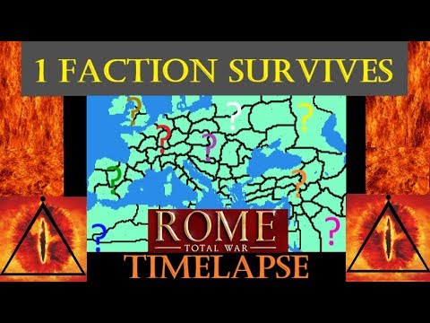 1 Faction Remaining: Rome TW TimeLapse (A.I. Only)