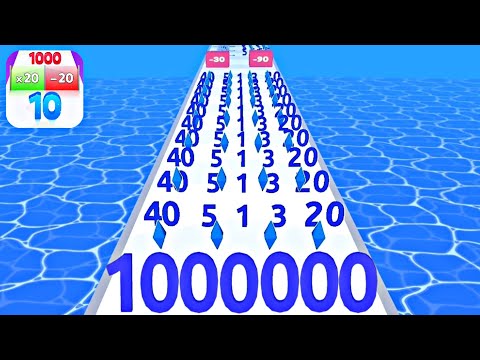 NUMBER MASTER: Merge Master Number Run - Gameplay Walkthrough Android iOS (Math Games)