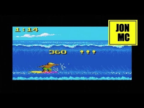 JON MC's Atari Lynx 'California Games' Walkthrough - Surfing