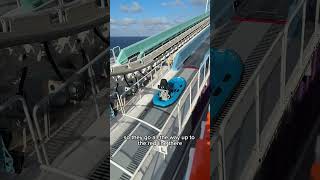 Test dummies launched into a water slide on the Norwegian Luna cruise ship. Will they make it?