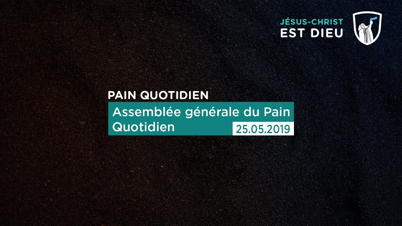 Thumbnail of video: Assemblée générale du Pain Quotidien