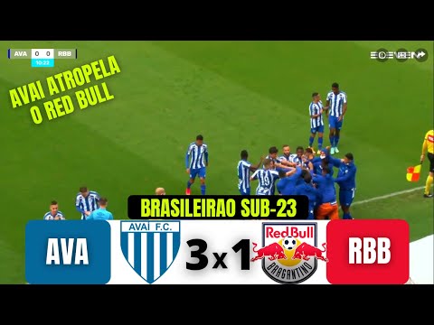 AVAI 3 X 1 RED BULL BRAGANTINO | BRASILEIRAO ASPIRANTES | 26/08/21