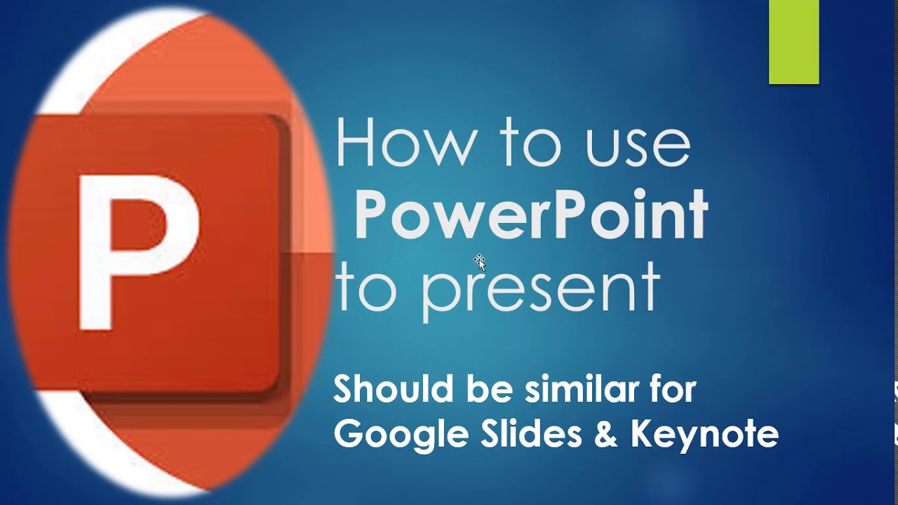 Using PowerPoint for Presenting Oral Presentations