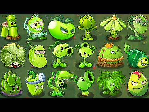 All GREEN Premium Plants Power-Up in Plants vs Zombies 2