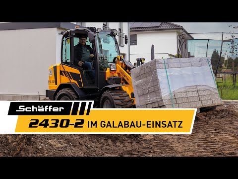 Schäffer Radlader 2430-2 im GaLaBau-Einsatz