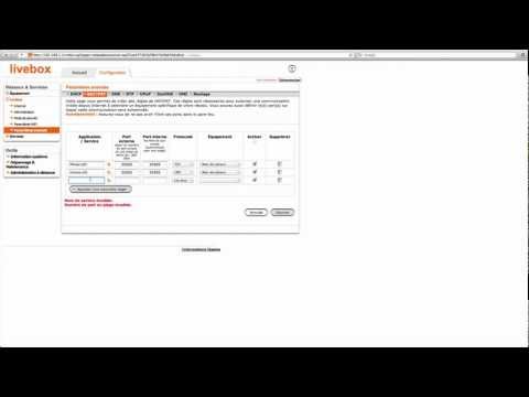 comment ouvrir ces port livebox