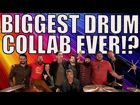 WORLD'S BIGGEST DRUM COLLAB!? - 2M SUBS LIVE DRUM COVER!