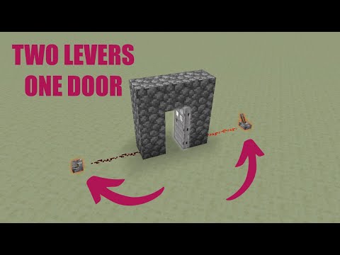 Two Levers for One Door - Minecraft Redstone Tutorial