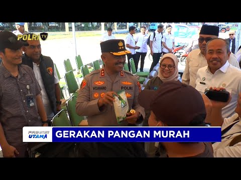 POLDA SULTRA DIDUKUNG BULOG GELAR GERAKAN PANGAN MURAH
