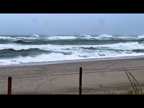 Hurricane Lee Passing Nauset Beach, Orleans, MA - 8AM 9/16/23