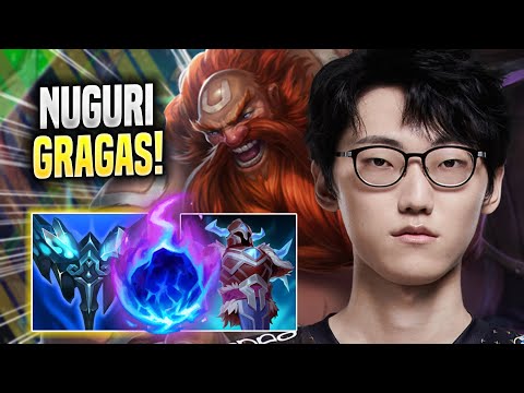 NUGURI DOMINATING WITH GRAGAS! - DK Nuguri Plays Gragas TOP vs Jayce! | Season 2022