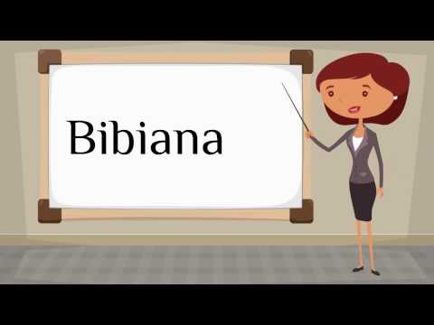 How do you say 'Bibiana' in Spanish?
