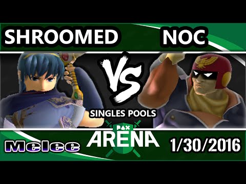 PAX South Arena - WFX | Shroomed (Marth) Vs. Noc (Captain Falcon) SSBM Pools - Smash Melee