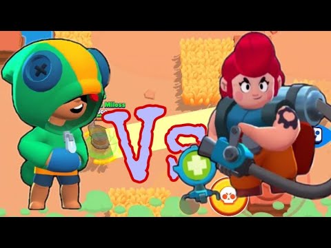 Леон против пэм в Showdown! Советы ,гайды!Какой боец лучше в Бравл Старс?Столкновение