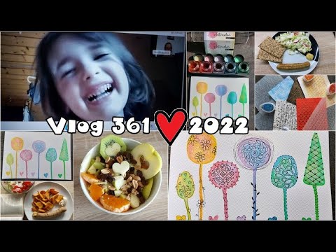 Vlog 361/22 - snídaně, akvarelové inkousty, skype a klobásky