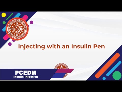 Injecting Insulin with a Pen (ENGLISH version) | PCEDM