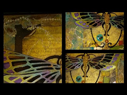 Dragonfly  Mixed Media Canvas