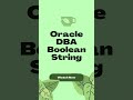 Oracle DBA Boolean Search Oracle Admin Boolean String Boolean Shorts