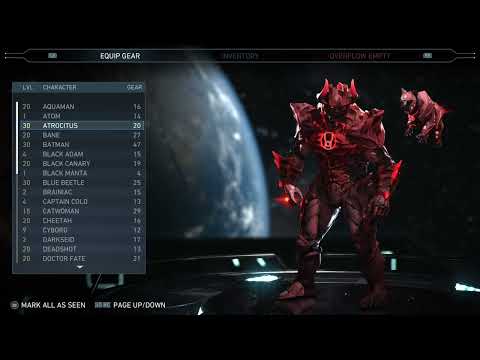 BLUE BEETLE LVL 30 EPIC GEAR LOADOUTS INJUSTICE 2