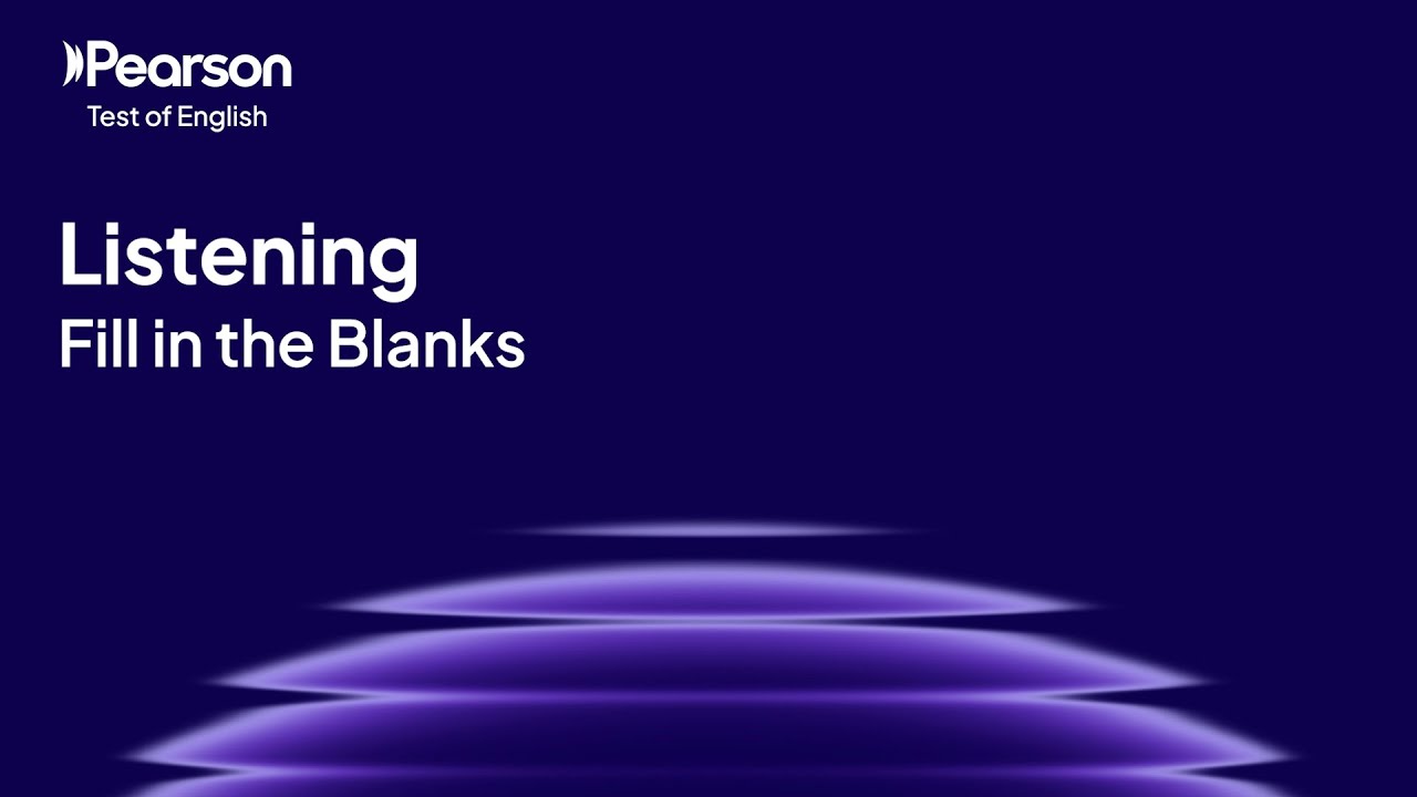 PTE Core | Listening | Fill in the Blanks