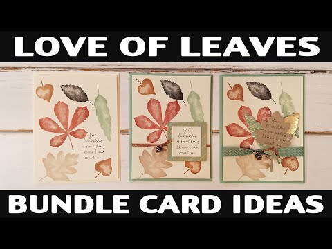 Stamping Jill - Love Of Leaves "Step up" Card Ideas