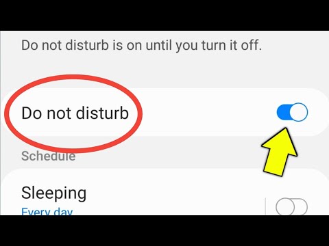 Samsung Dnd Settings | How To Turn Off Do Not Disturb Samsung