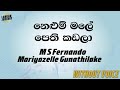 Nelum Male Pethi Kadala - M.S. Fernando & Mariyazelle Gunathilake (Karaoke version without voice)