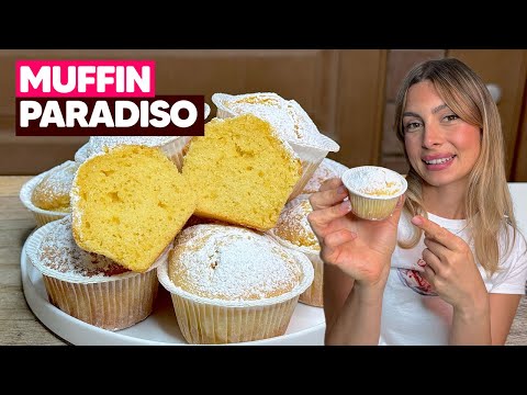 MUFFIN PARADISO: alti e SOFFICI come una nuvola ☁️​😍​
