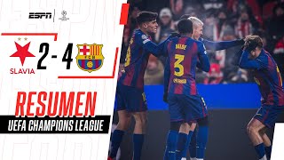DOBLETE DE FERMÍN, DANI OLMO CLAVÓ UN GOLAZO Y GOLEADA DEL BARÇA | S. Praga 2-4 Barcelona | RESUMEN