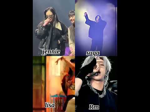 who is best rapper?? jennie VS suga VS Lisa VS RM #bts#trending #short #video #
